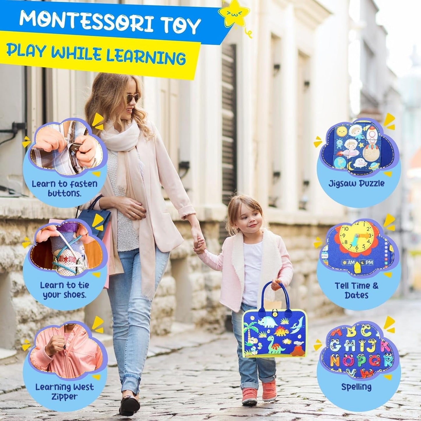 Educational Busy Board For Toddlers