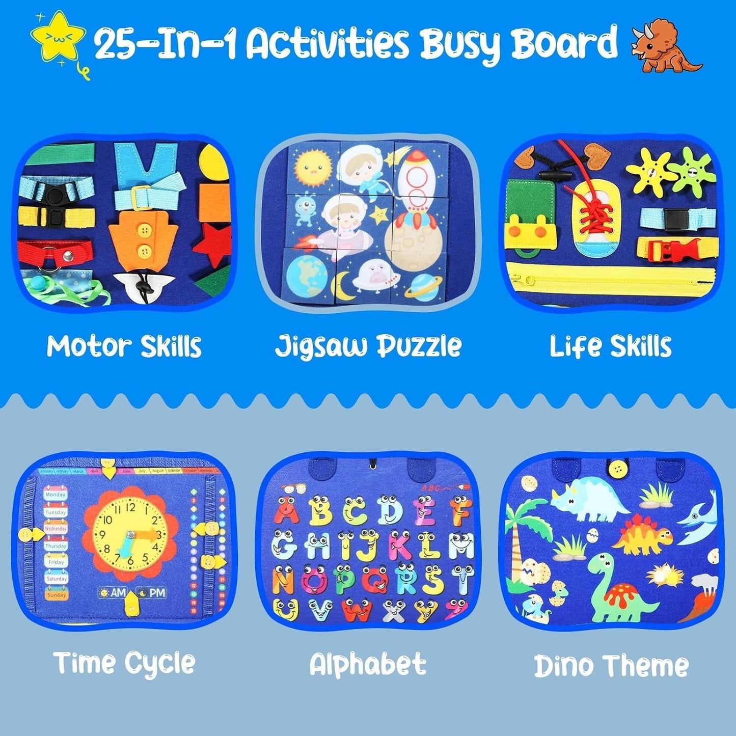 Educational Busy Board For Toddlers