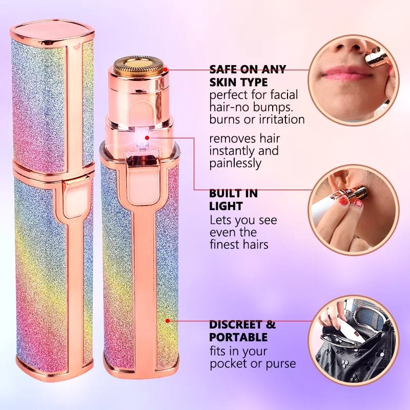 2 in 1 Rechargeable Flawless Hair Remover & Eyebrow Trimmer