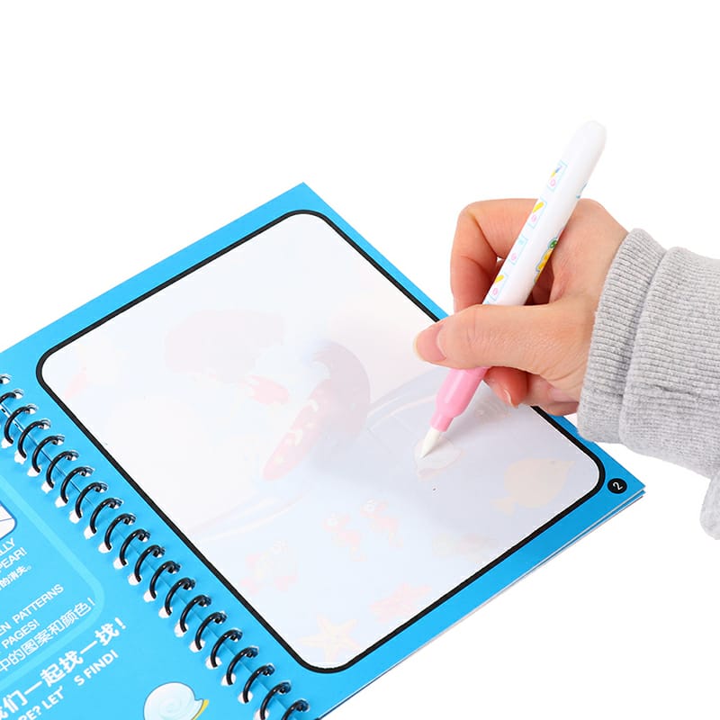 Magic Reusable Water Coloring Activity Book-M