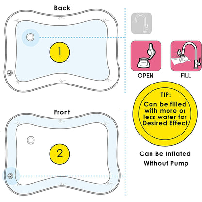 Inflatable Baby Water Play Mat for Infants