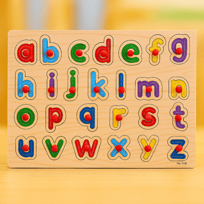 Wooden Peg Puzzle Pin Sorting Boards