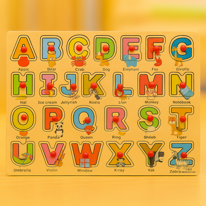 Wooden Peg Puzzle Pin Sorting Boards