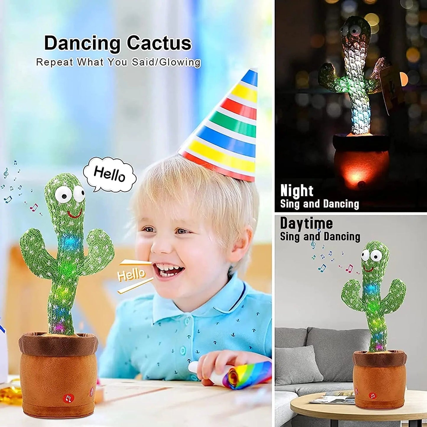 Dancing talking Cactus Toy