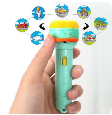 Kids Fun Projector Torch Cartoon Animal Fruit Educational [577]