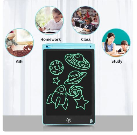 LCD Multicolor Screen Writing Tablet Erasable Writing Board 8.5 Inch
