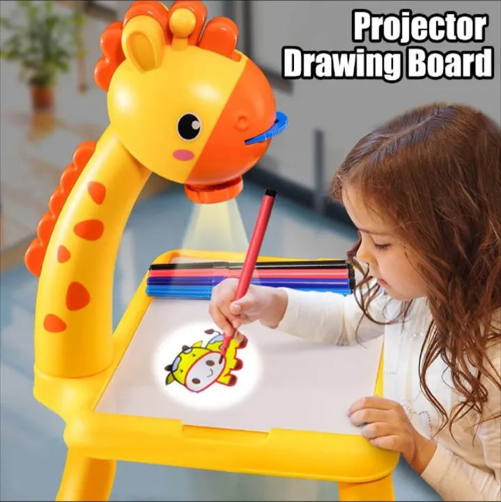 3 In 1 LED Projector Drawing Table Toy for Kid- Painting Tool, DIY Musical Painting Toy