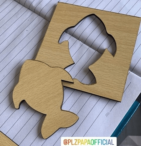 Kids Wooden Drawing Stencils Kit [12 inner +12 Outer] With Puzzle [MF-111]
