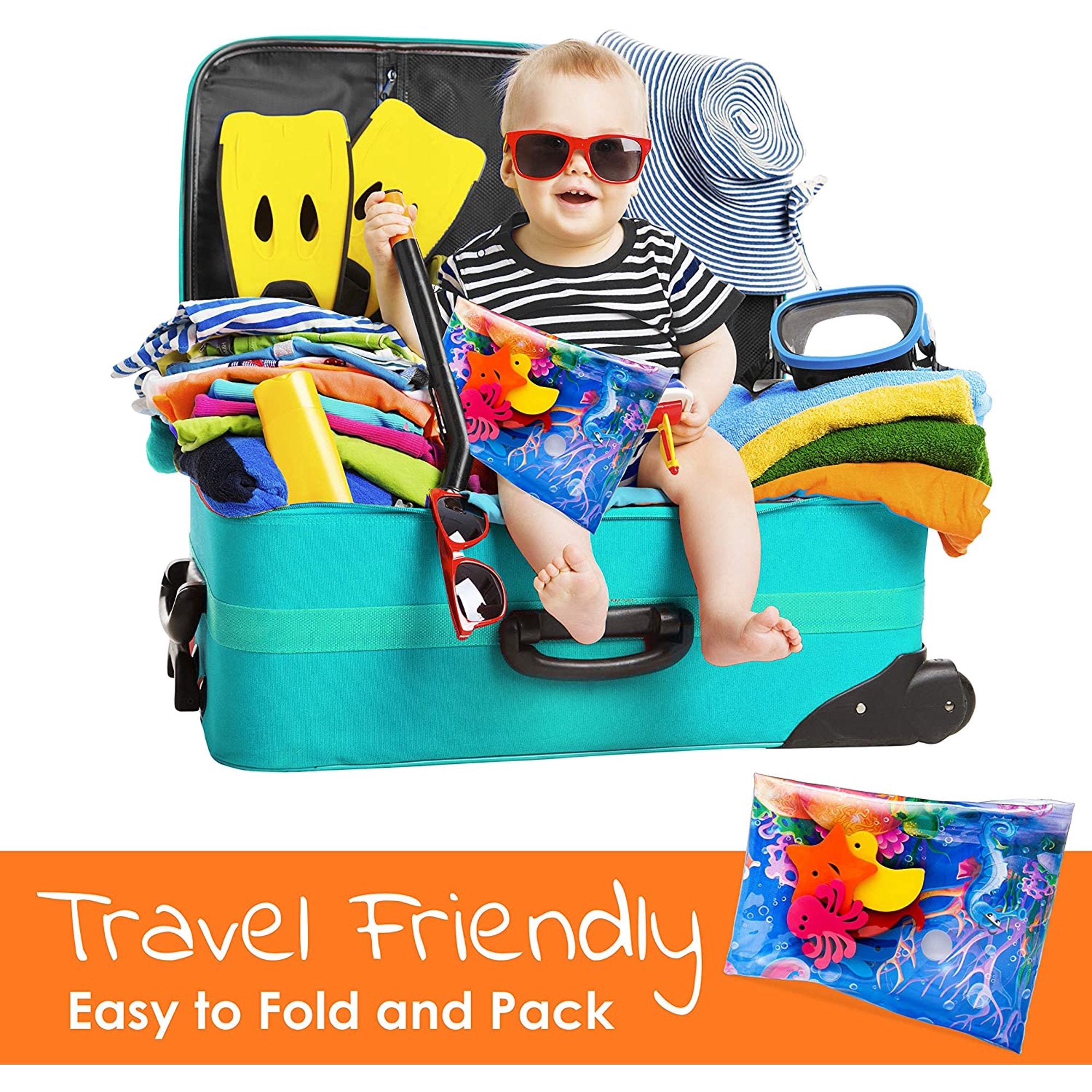 Inflatable Baby Water Play Mat for Infants & Kids