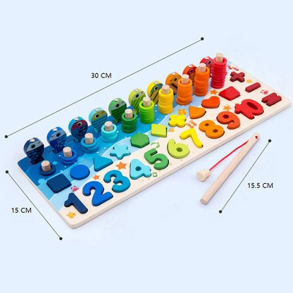 Wooden Logarithm 6in1 Activity