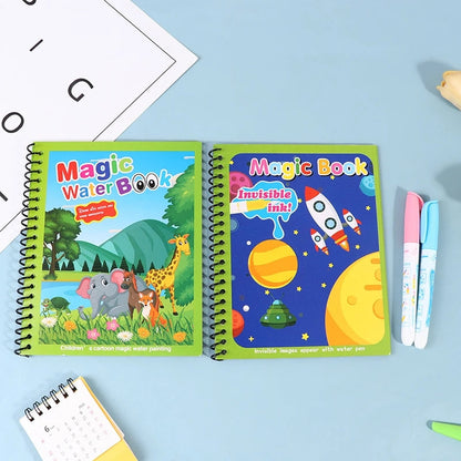 Magic Reusable Water Coloring Activity Book-M