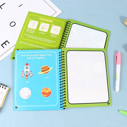 Magic Reusable Water Coloring Activity Book-M