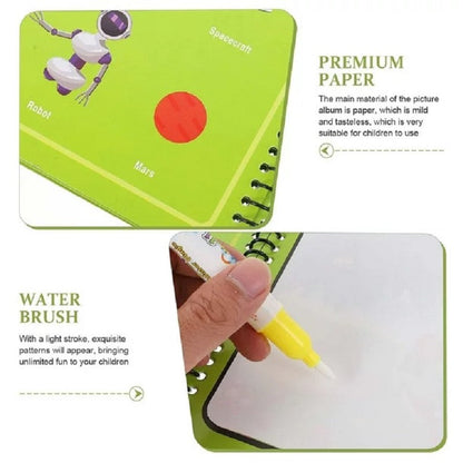 Magic Reusable Water Coloring Activity Book-M